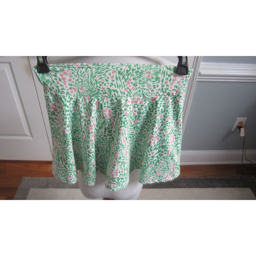 JUST ADORABLE  PINK & GREEN TENNIS SKORT, MATCHING SHORTS SIZE  JUNIOR MEDIUM 9